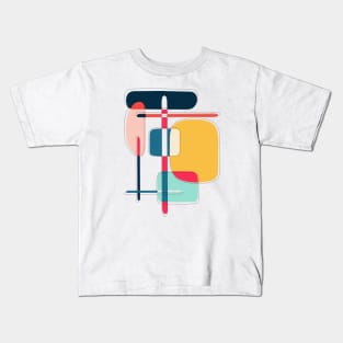 Minimalist Abstract Shapes Art VII Kids T-Shirt